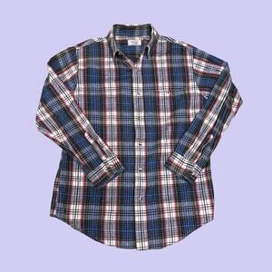 Vintage flannel shirt by The Men's Store at Sears, size L blue/white flannel